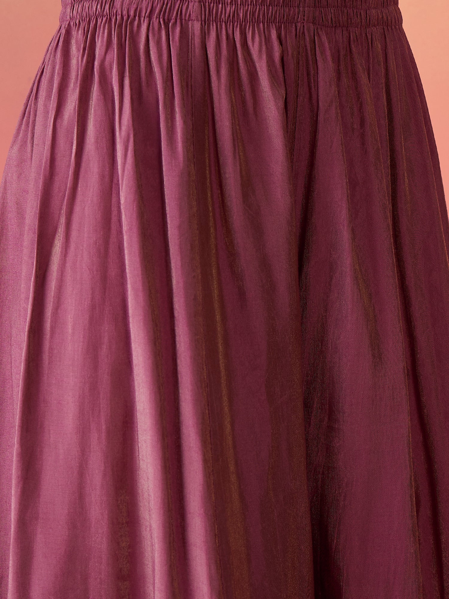 Women Embroidered Anarkali Kurta With Palazzo & Dupatta