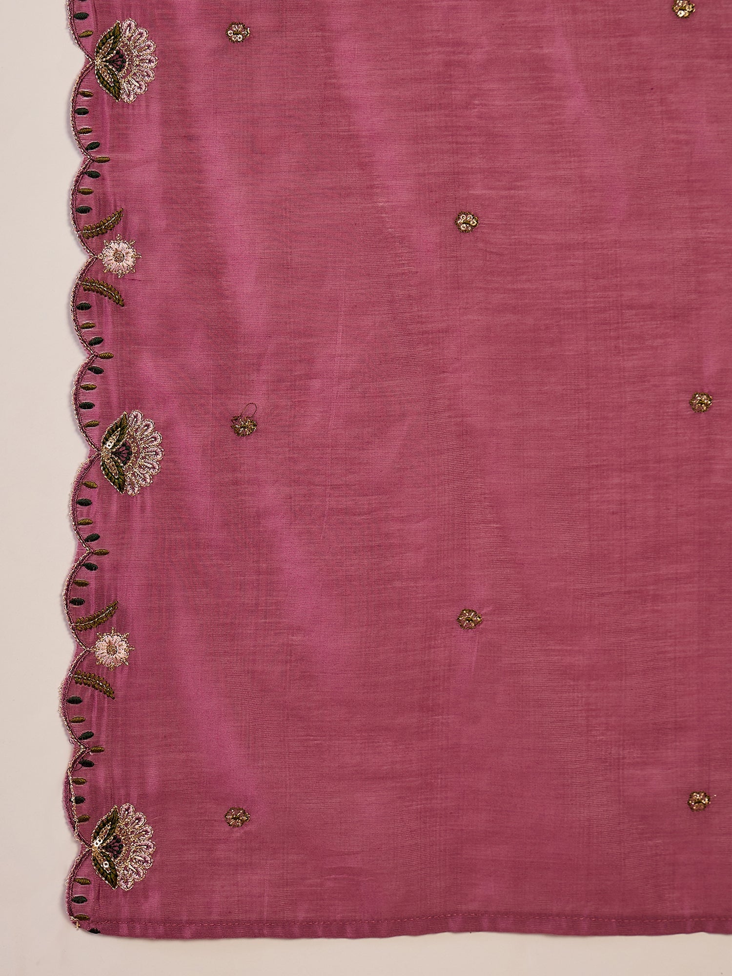 Women Embroidered Anarkali Kurta With Palazzo & Dupatta