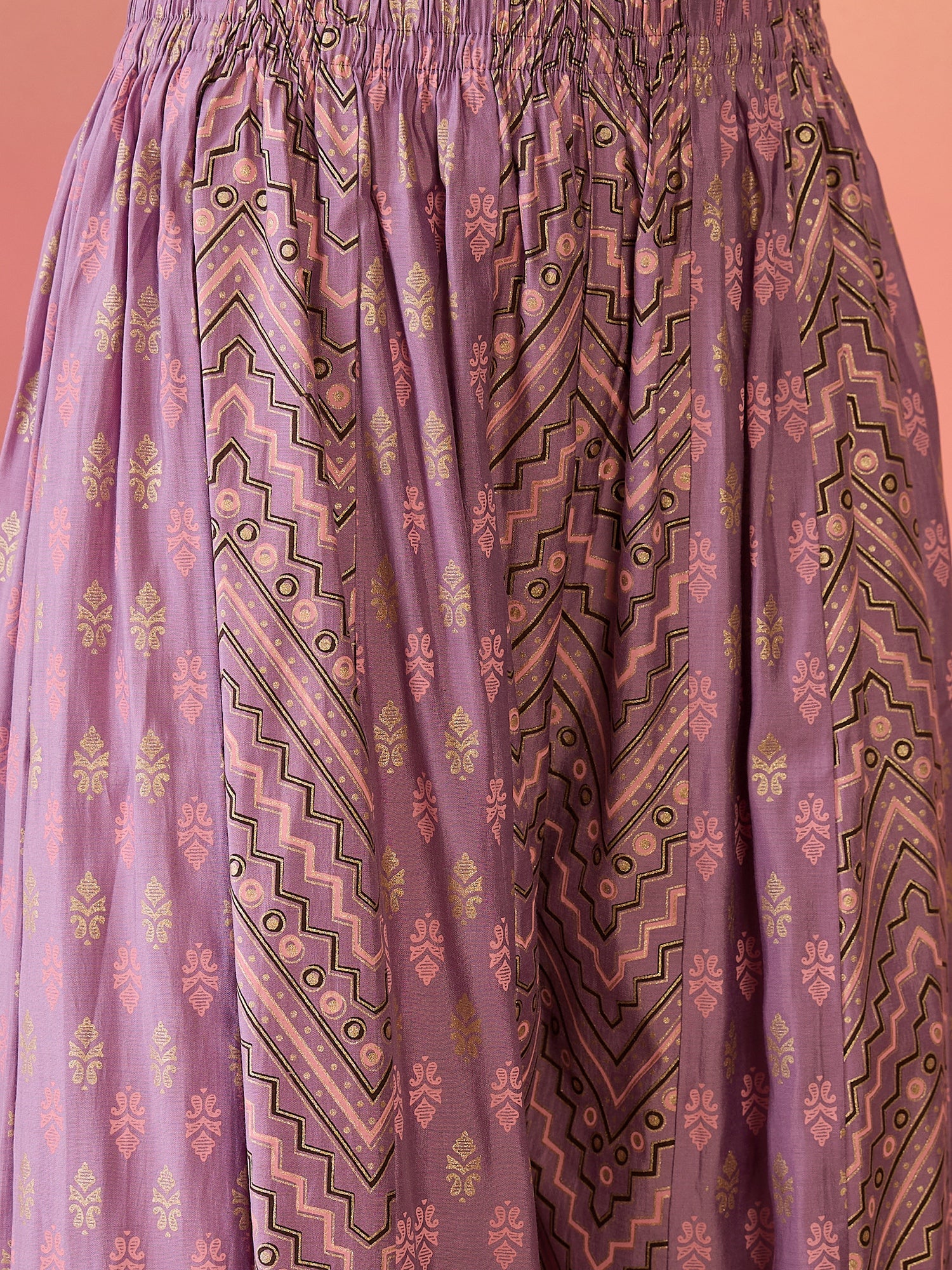 Embroidered Kurta & Palazzo With Dupatta