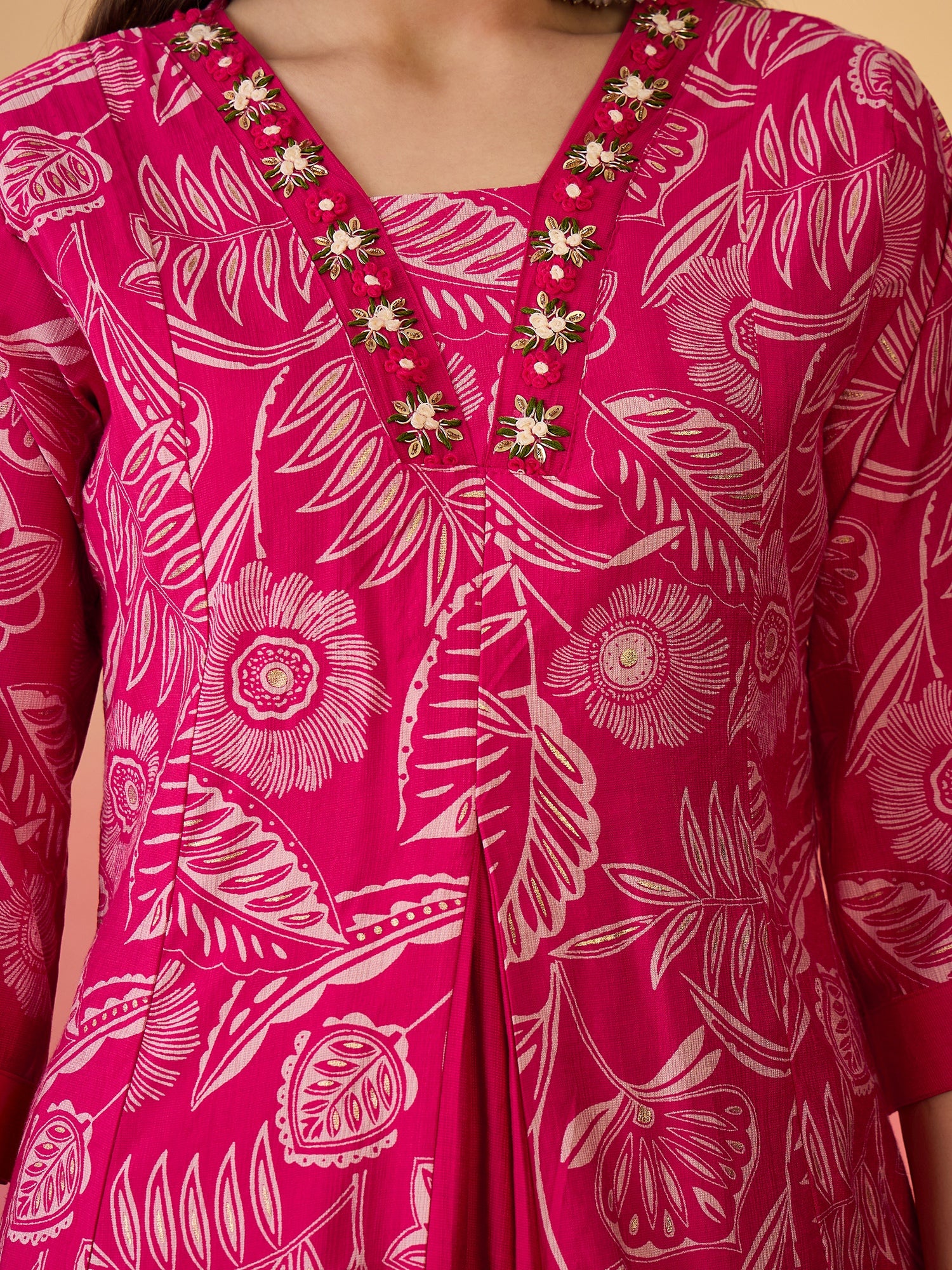 Yoke Design Anarkali Kurta Set With Dupatta