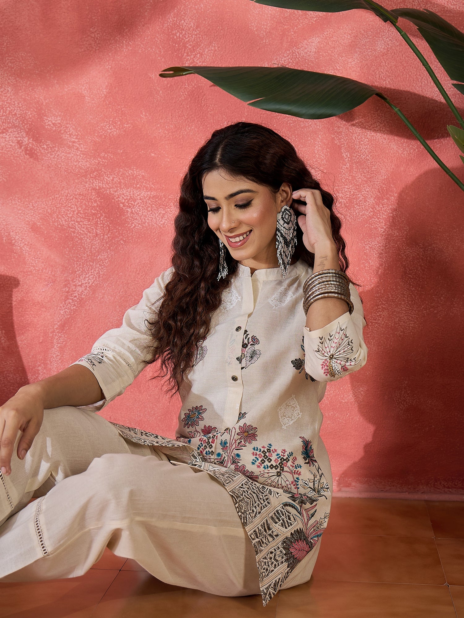 Printed Tunic With Trousers Co-Ords