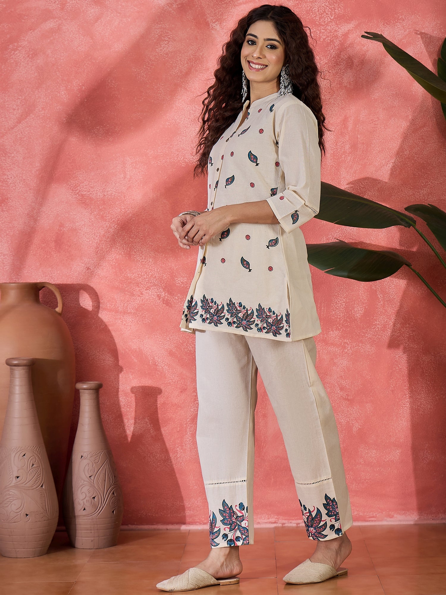 Printed Tunic With Trousers Co-Ords