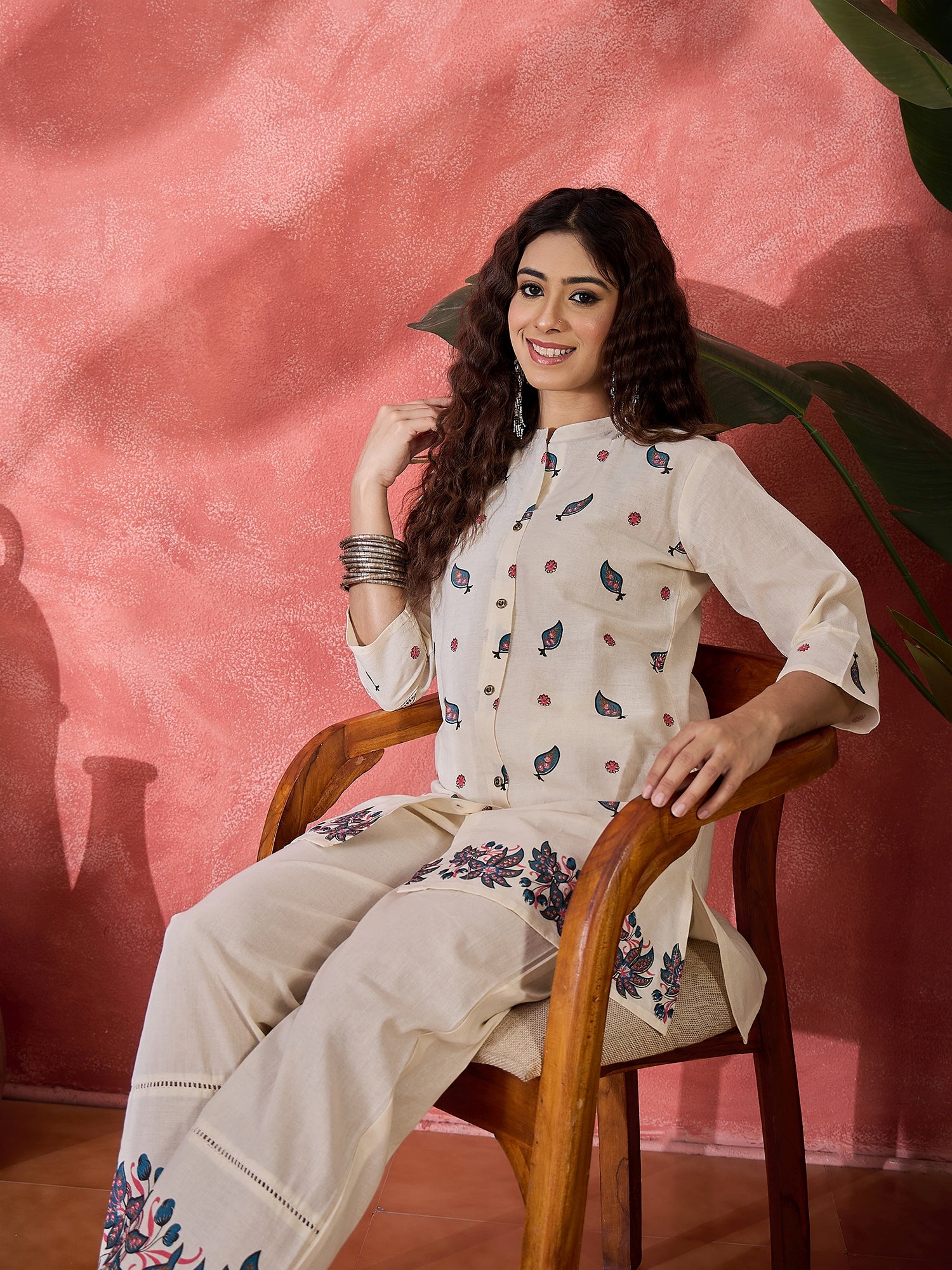 Printed Tunic With Trousers Co-Ords