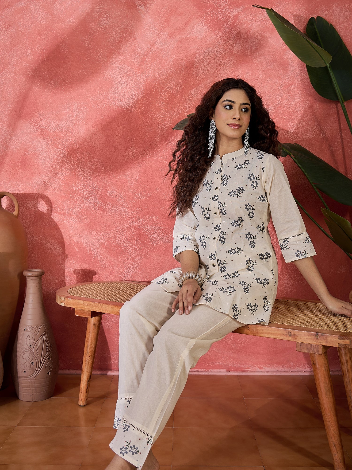 Printed Tunic With Trousers Co-Ords