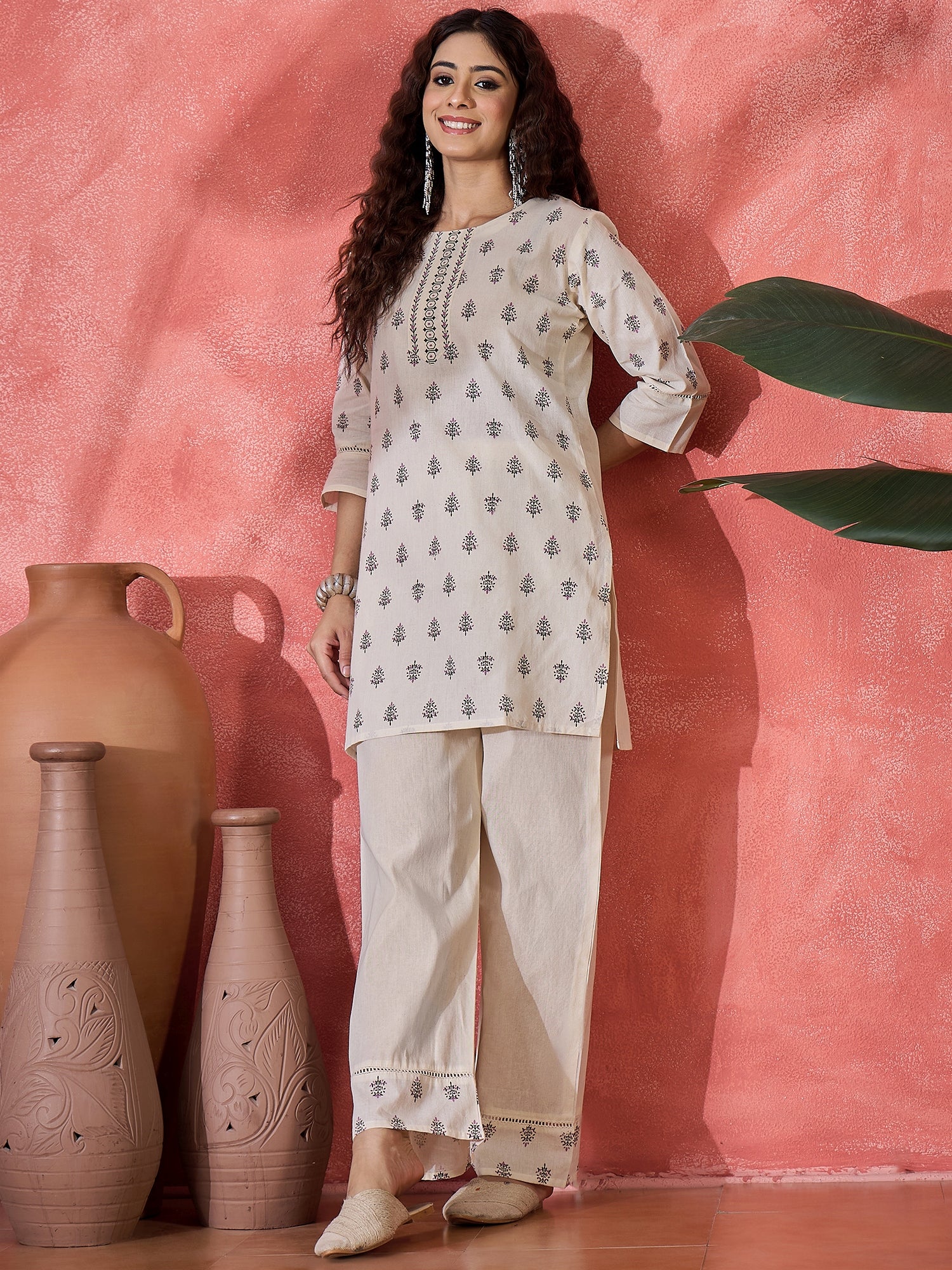 Printed Tunic With Trousers Co-Ords
