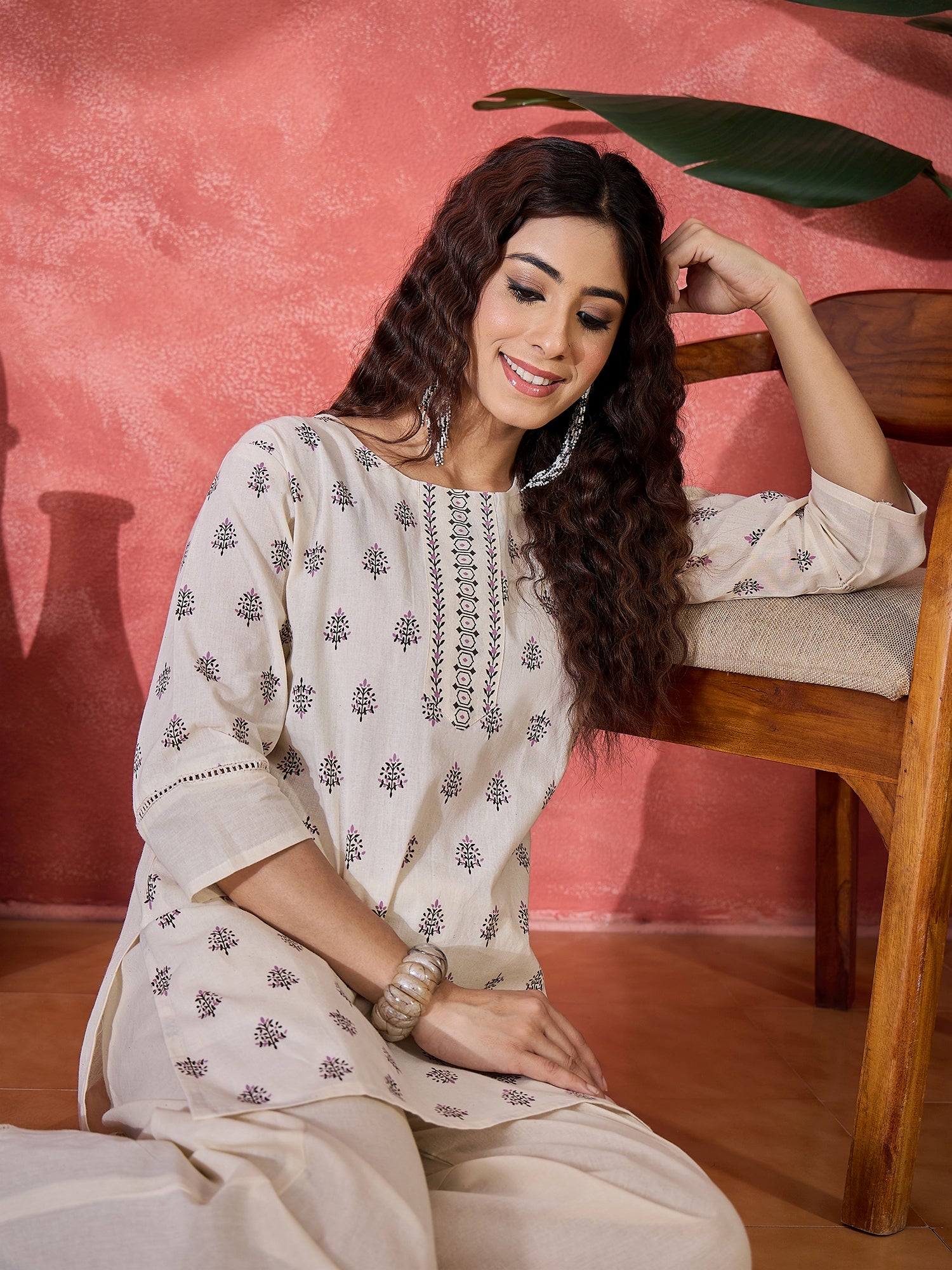 Printed Tunic With Trousers Co-Ords