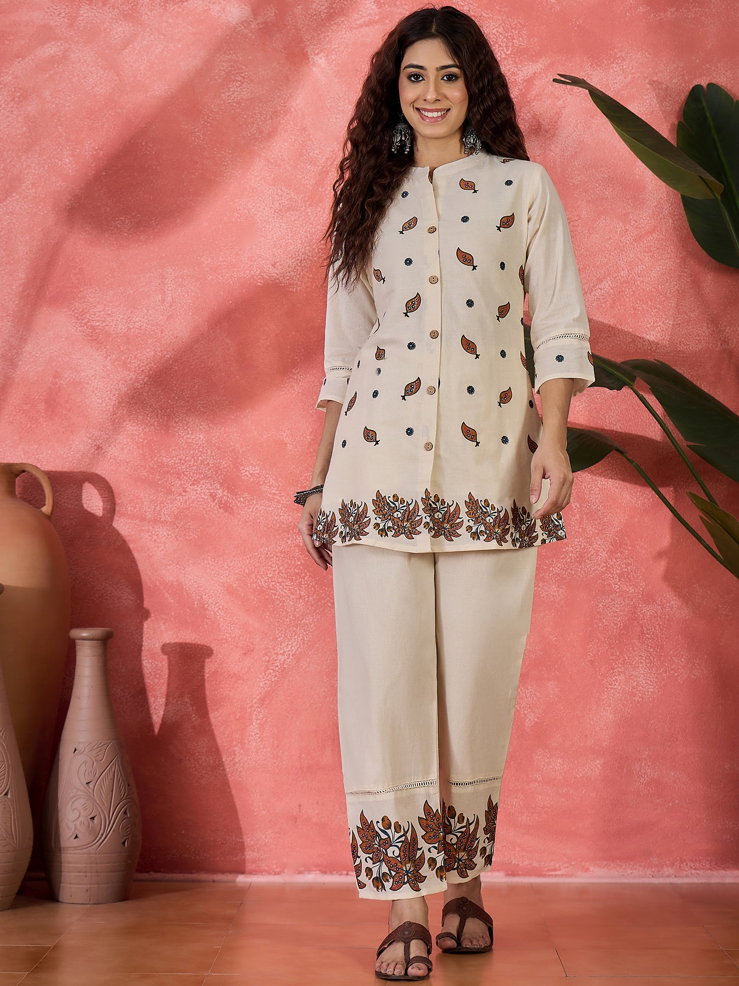 Printed Tunic With Trousers Co-Ords