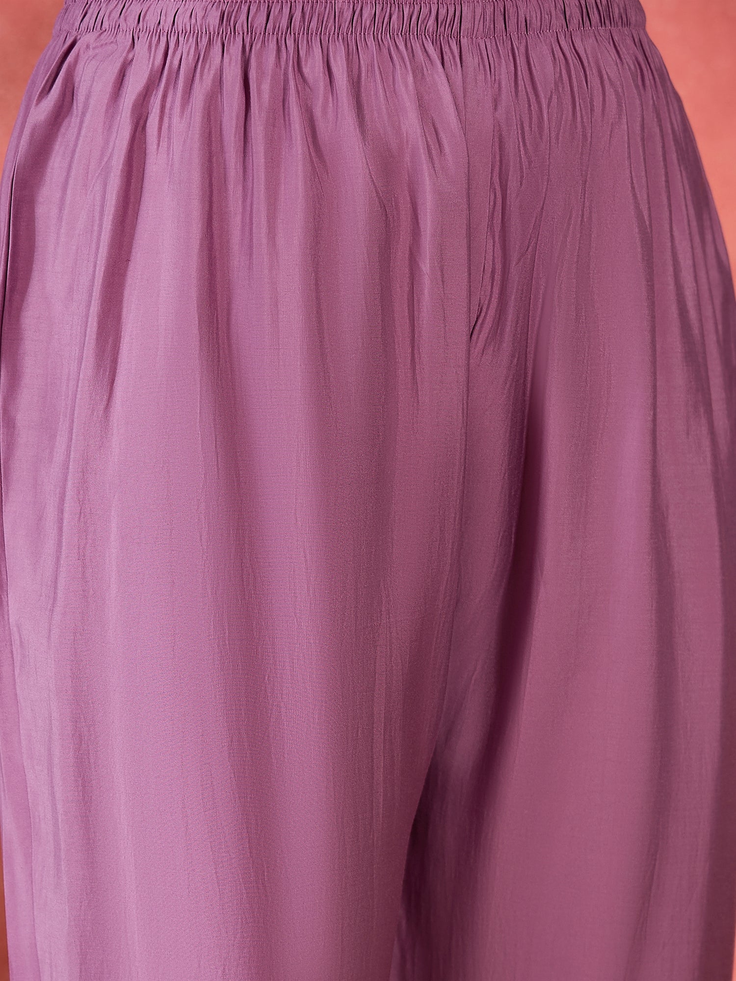 Women V-Neck Printed & Embroidered Anarkali Kurta & Trousers With Dupatta