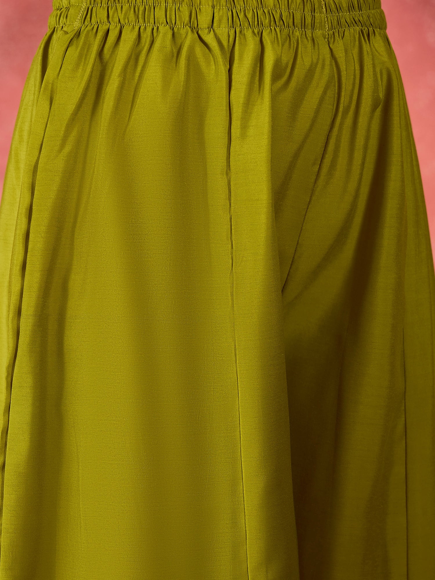 Embroidered Kurta With Palazzos & Dupatta