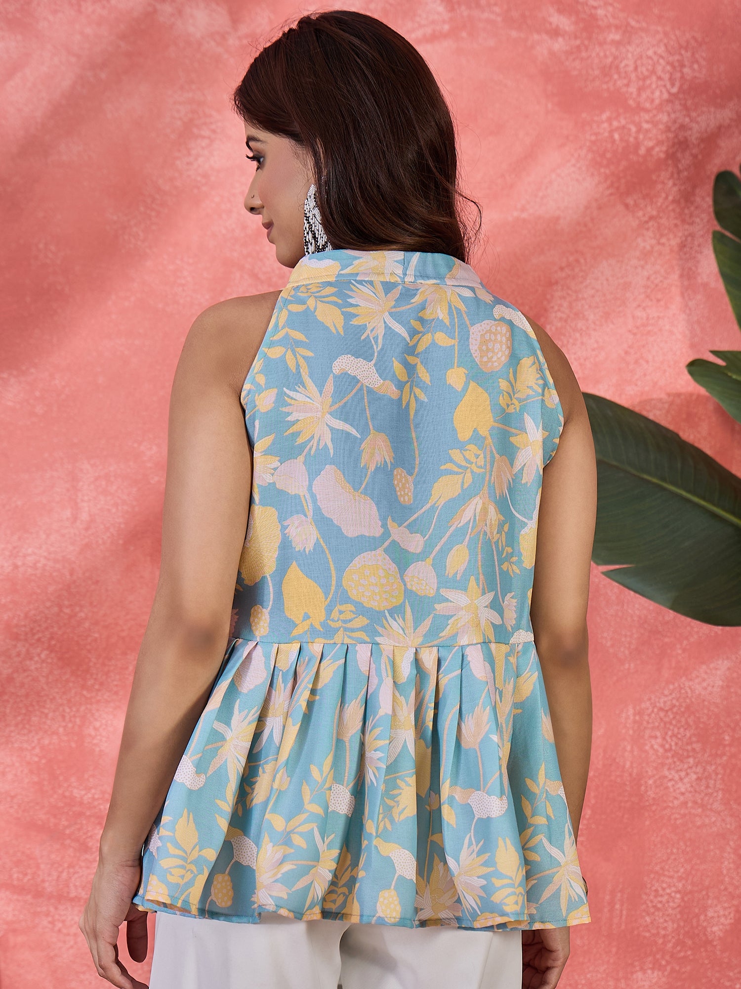 Floral Printed V-Neck Top