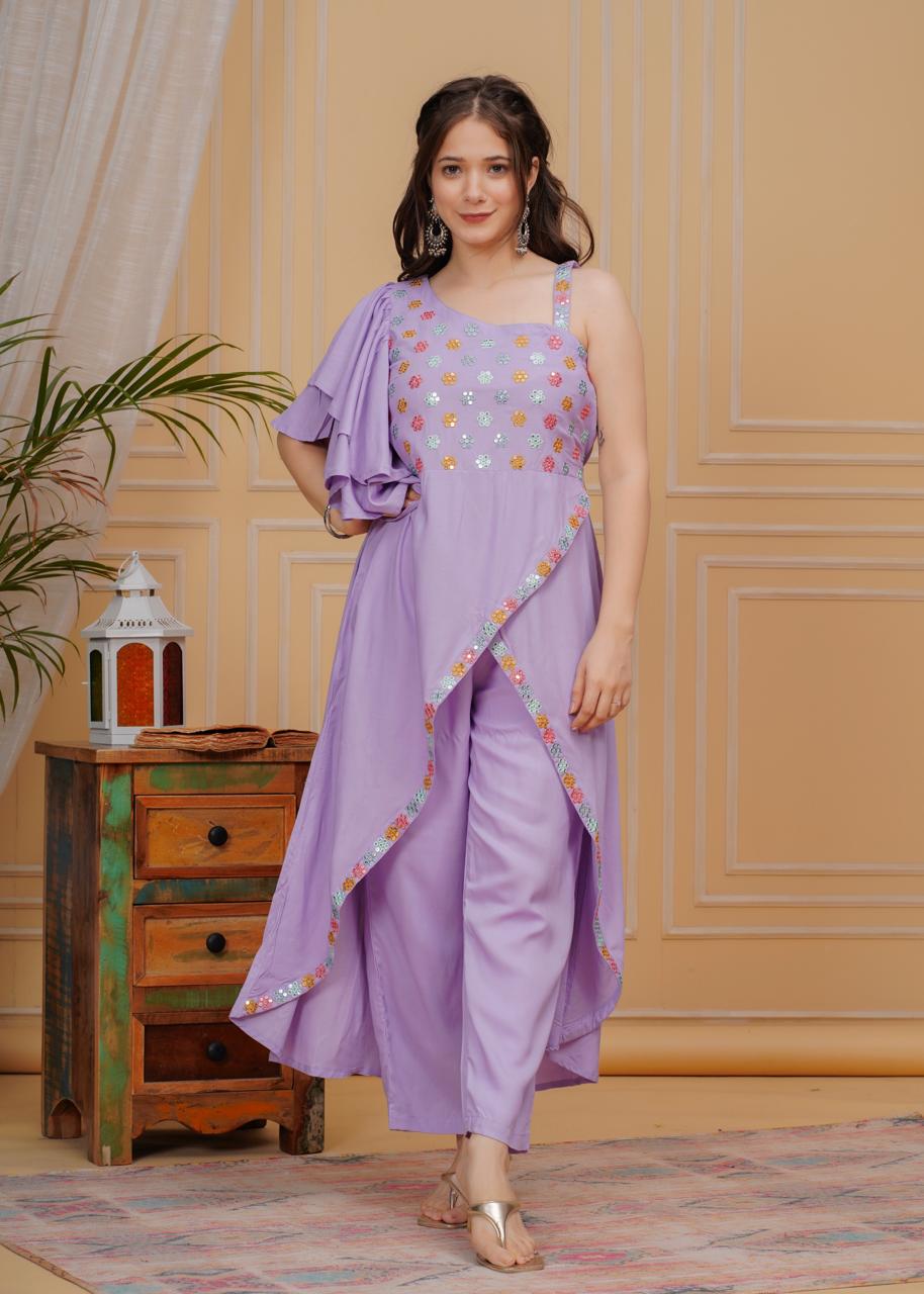 Women Viscose Rayon Kurta Pyjama Set