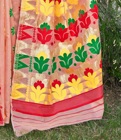 Floral Woven Design Jamdani Saree