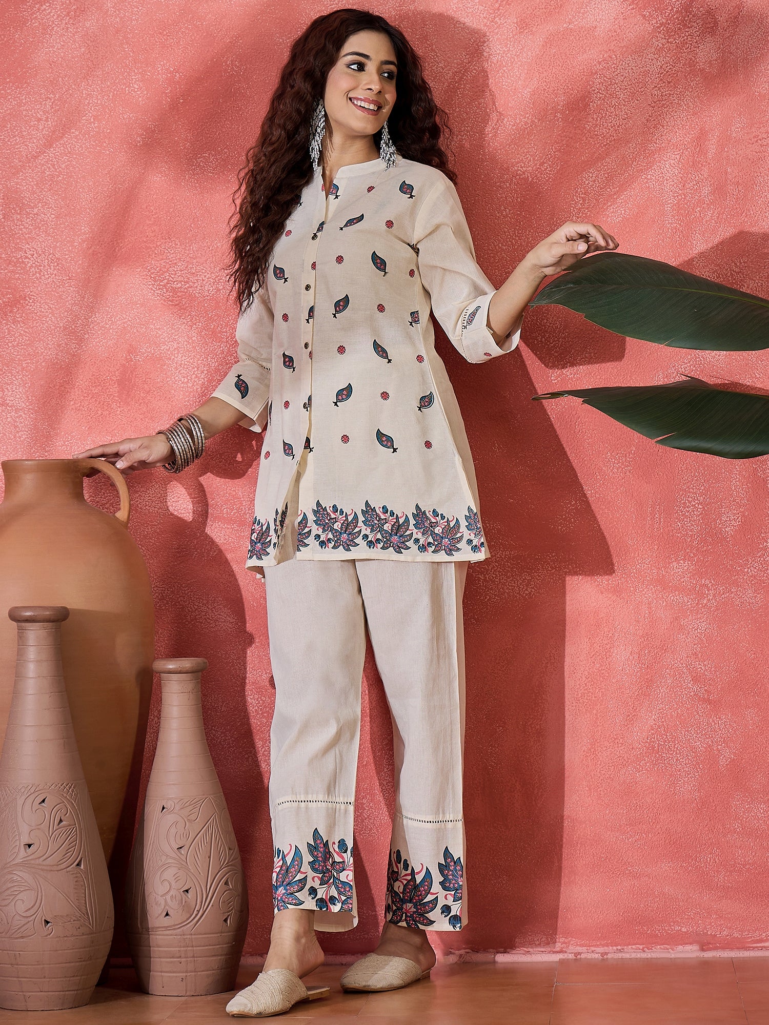 Printed Tunic With Trousers Co-Ords