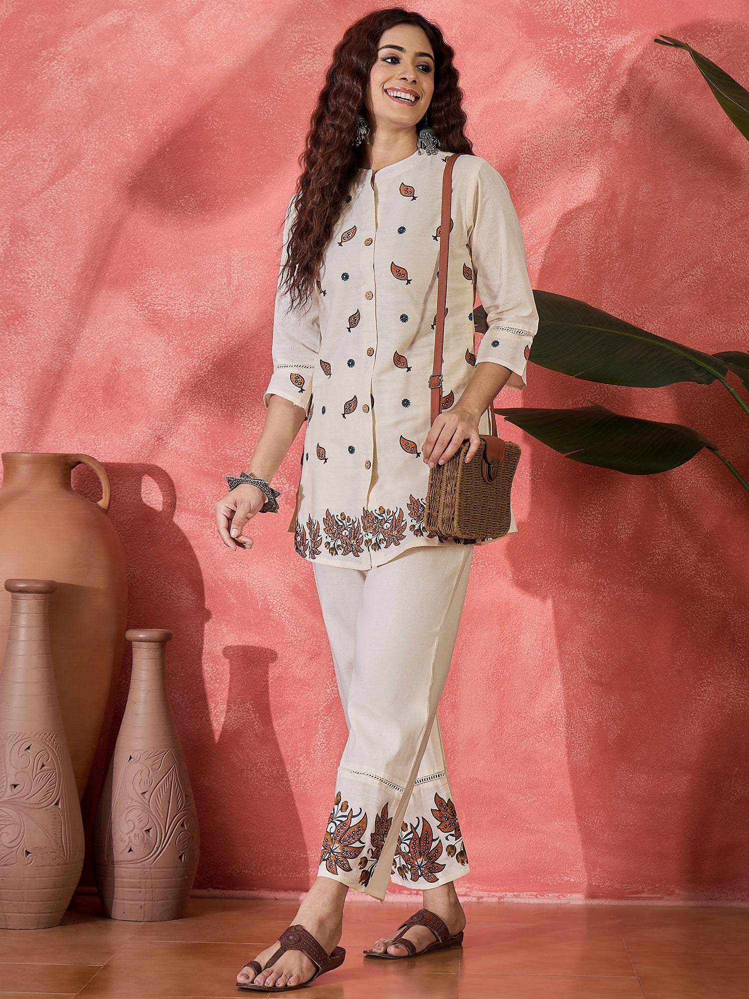 Printed Tunic With Trousers Co-Ords