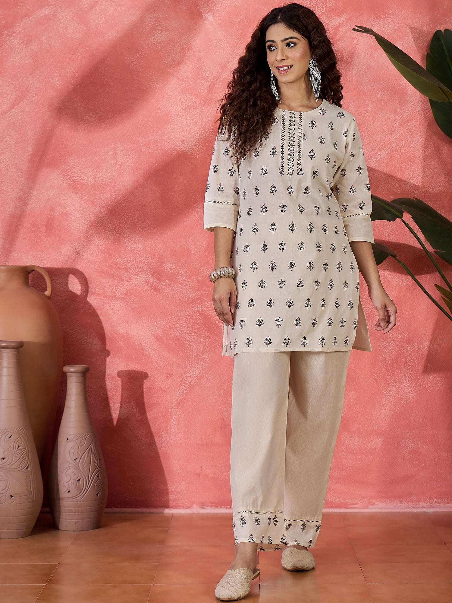 Printed Tunic With Trousers Co-Ords