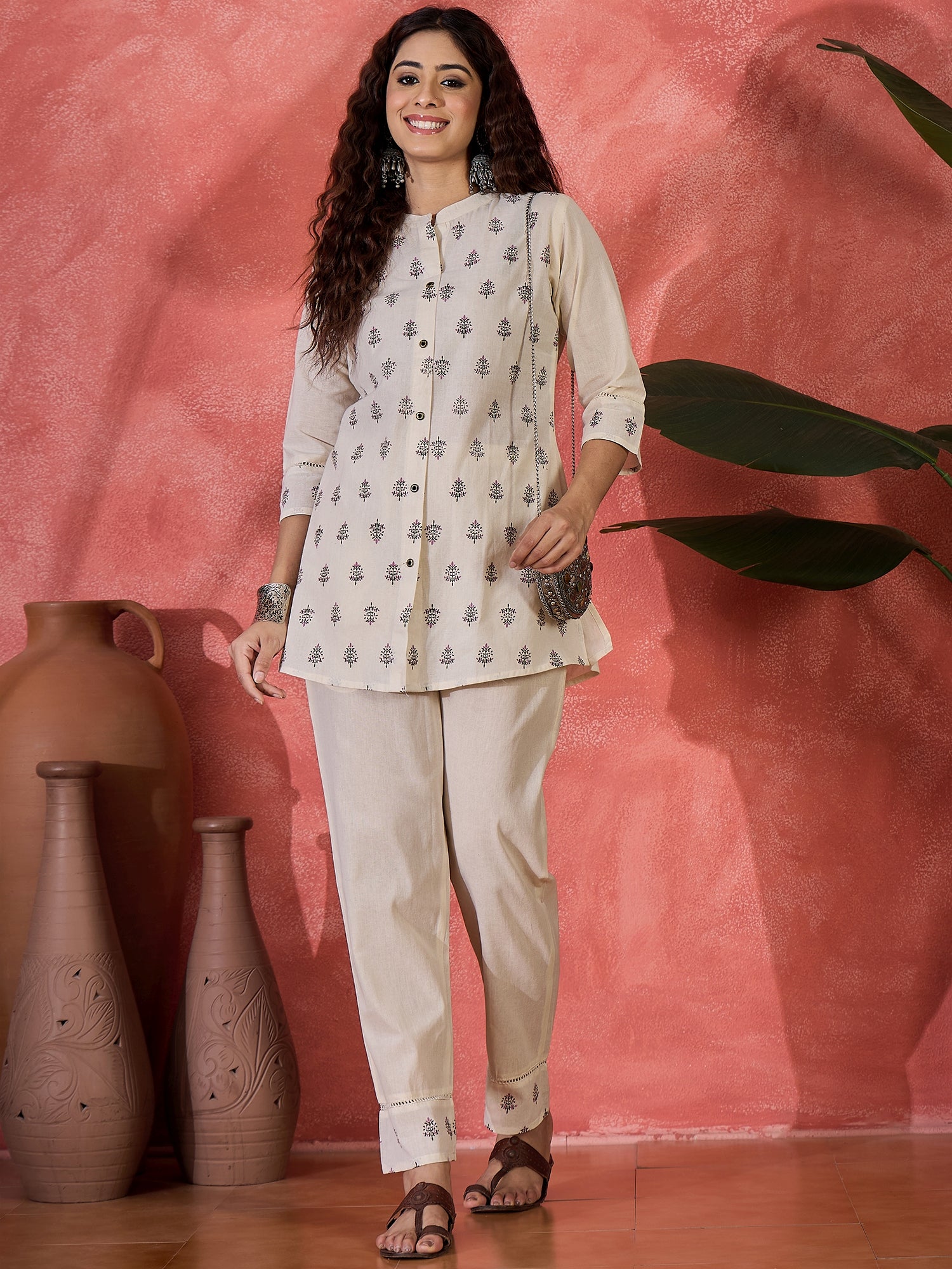 Printed Tunic With Trousers Co-Ords