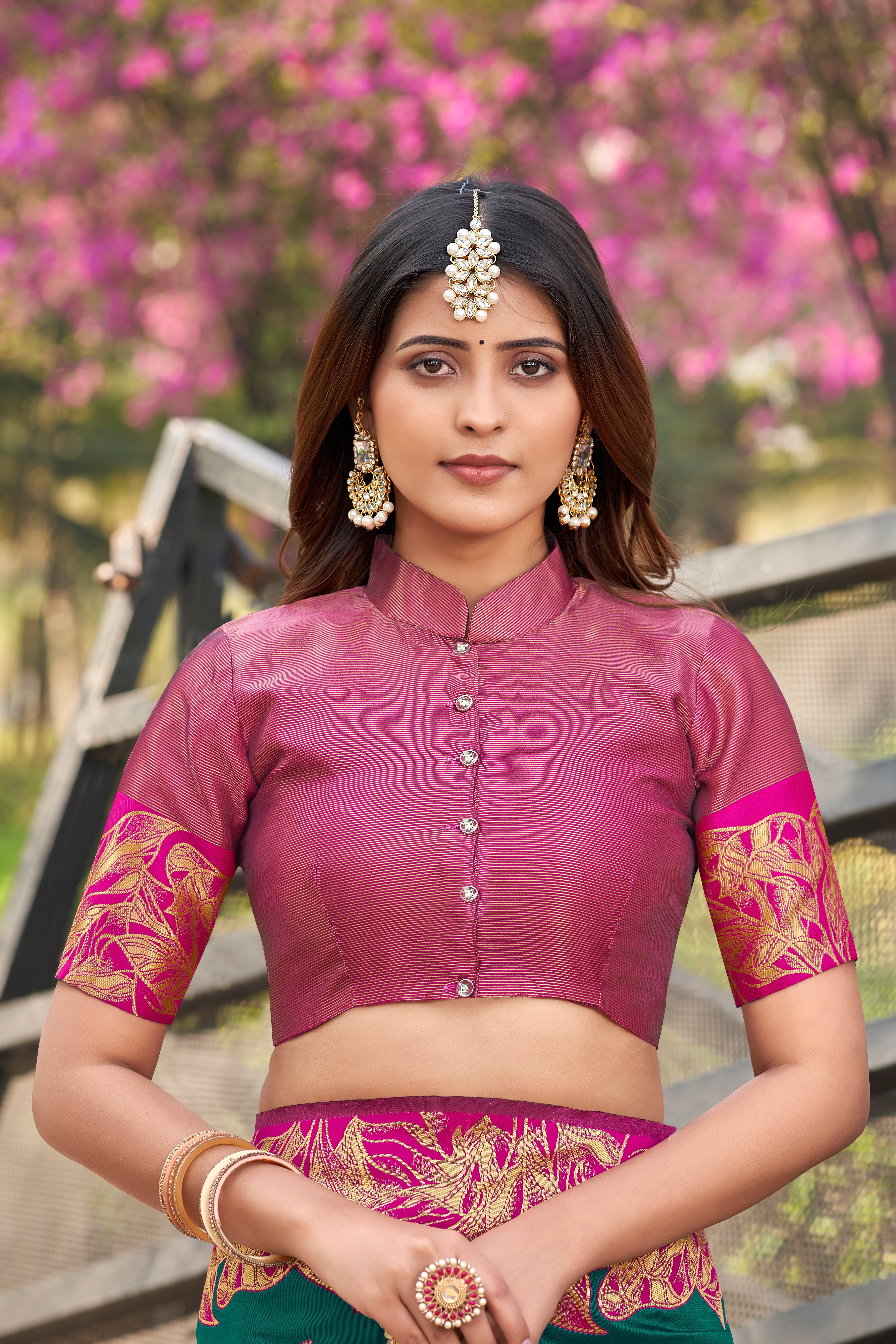 Ethnic Motifs Kanjeevaram Woven Design Zari Baluchari Saree